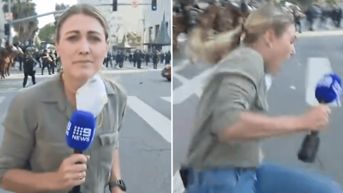 Kahi Ritter Reporter shot live on TV by police at ICE protests speaks out with ...