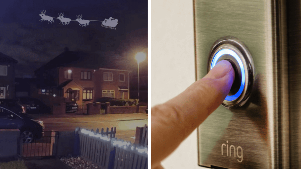 Woman shares how to edit Santa into your doorbell camera