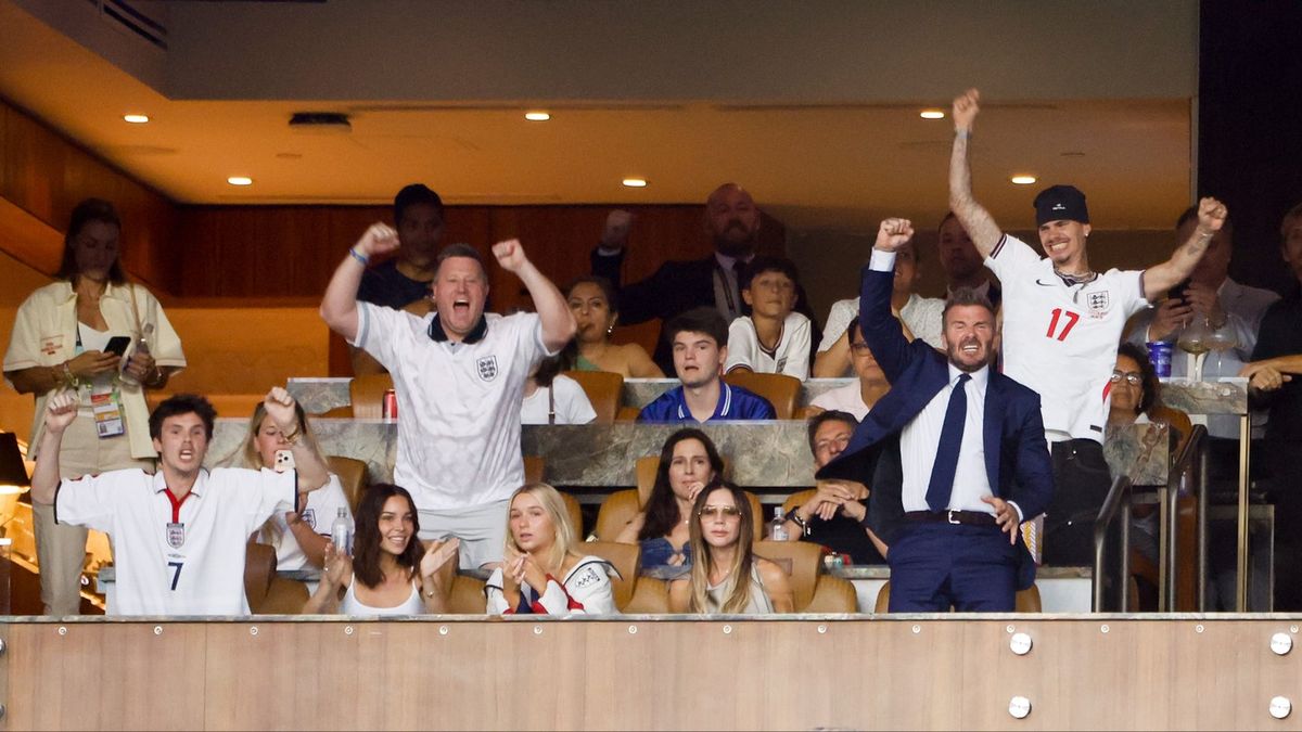 David Beckham addresses wife Victoria's England game celebration after she sparks tonnes of backlash