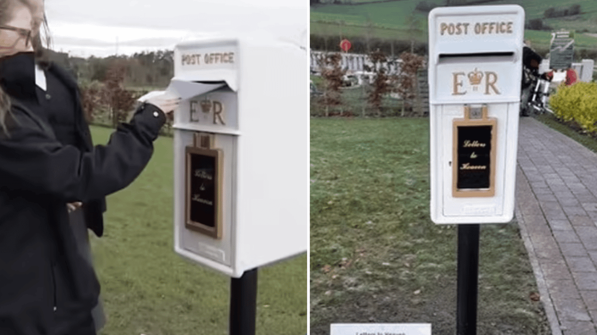Girl's 'postbox to heaven' installed at crematorium to send letters to ...