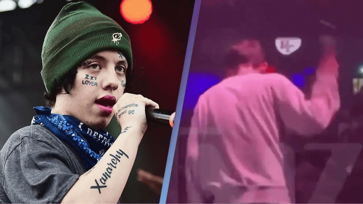 Rapper Lil Xan breaks silence after video showed him 'kicking fan in ...