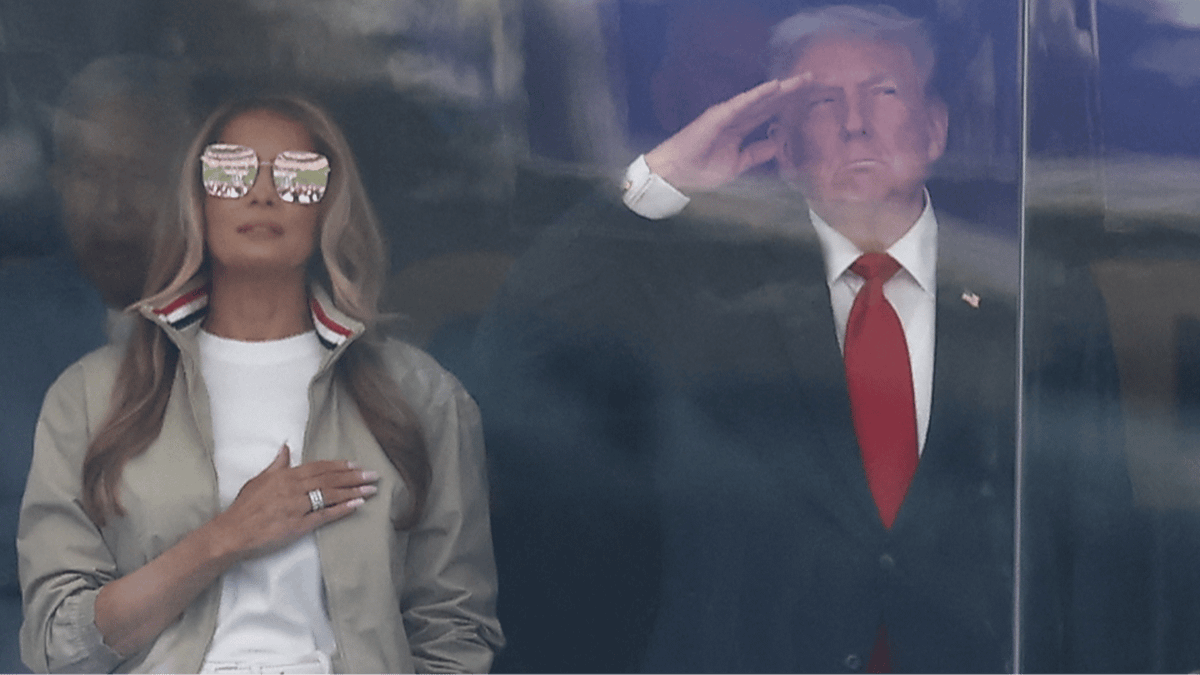 Reason why 'fake Melania' theories are circulating after spotting her at World Cup final