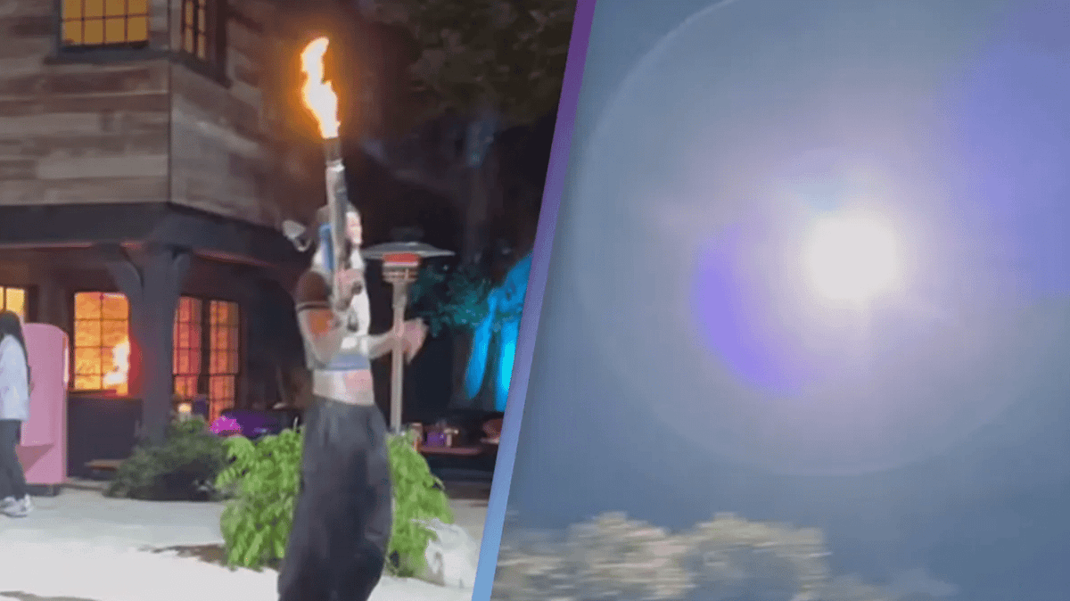 Machine Gun Kelly Pyro Machine Gun Kelly shouted at by police helicopter as he blasts ...