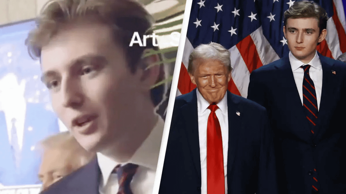 Barron Trump's voice heard for first time in years and people are ...