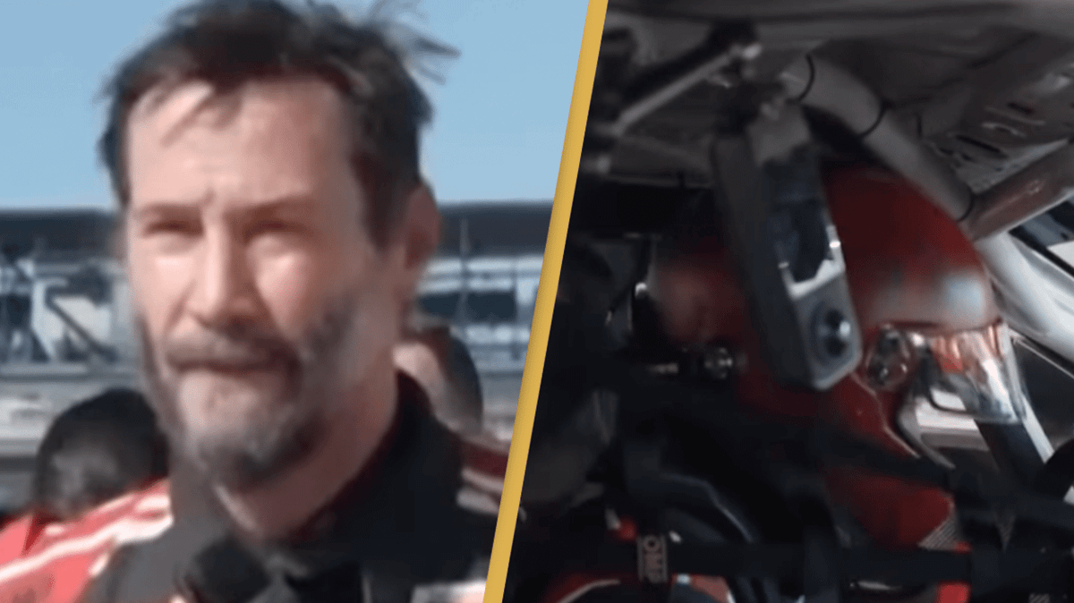 Keanu Reeves Bagger Racing Keanu Reeves spins off the track while making professional racing debut