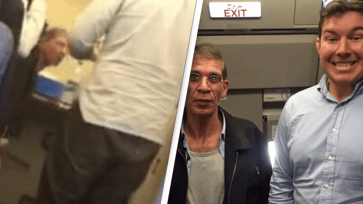 Unearthed footage shows surreal moment Ben Innes asked plane hijacker for 'selfie'
