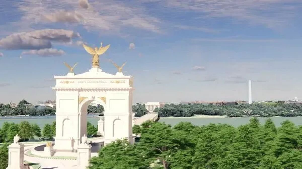 National Park Service gives brutal verdict on plans for 50 foot tall 'Arc De Trump' in Washington DC