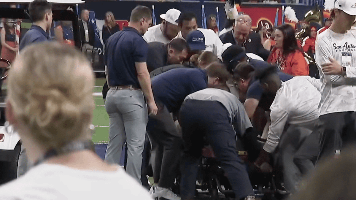 Air Force commander speaks out after soldier dies following 170ft fall during demonstration at football game