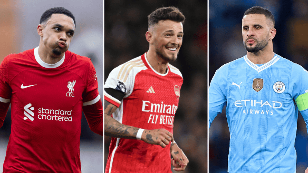 Ben White, Trent Alexander-Arnold and Kyle Walker's stats compared and ...