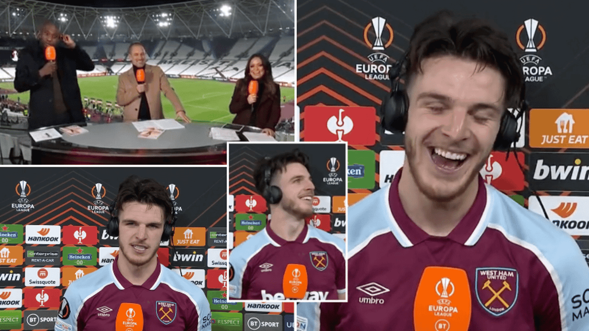 Declan Rice Takes Post-Match Interviews To A Completely New Level With ...