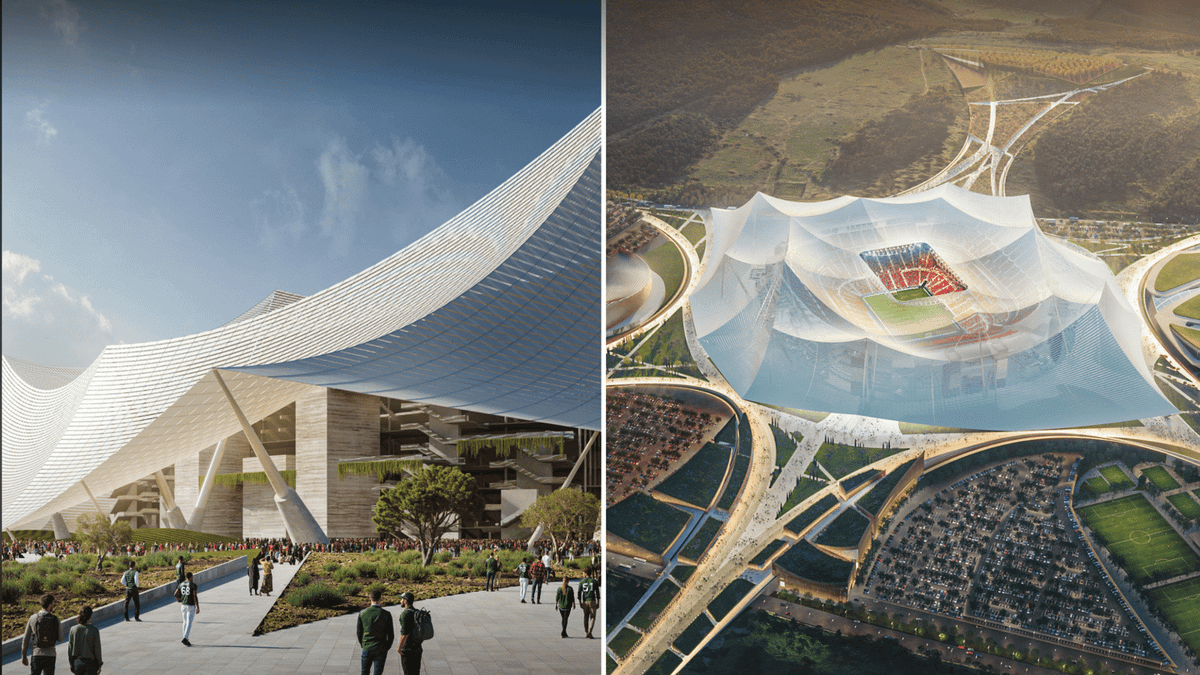 First images of planned 'world's biggest football stadium' emerge