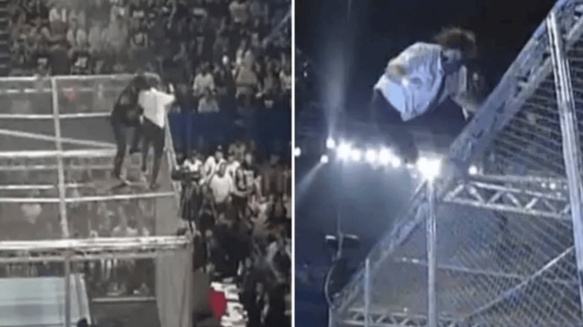 Undertaker Off Top Rope 24 Years Ago Today, The Undertaker Nearly Killed Mankind By Throwing ...