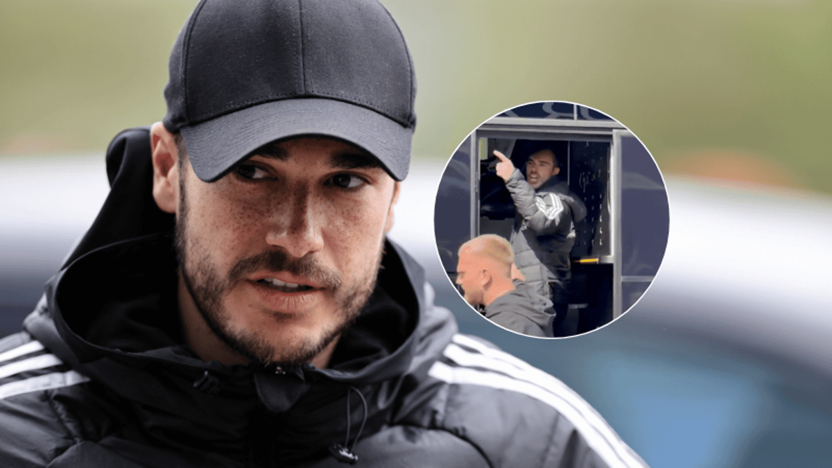 Harry Winks involved in heated confrontation with Leicester fan as relegation looms