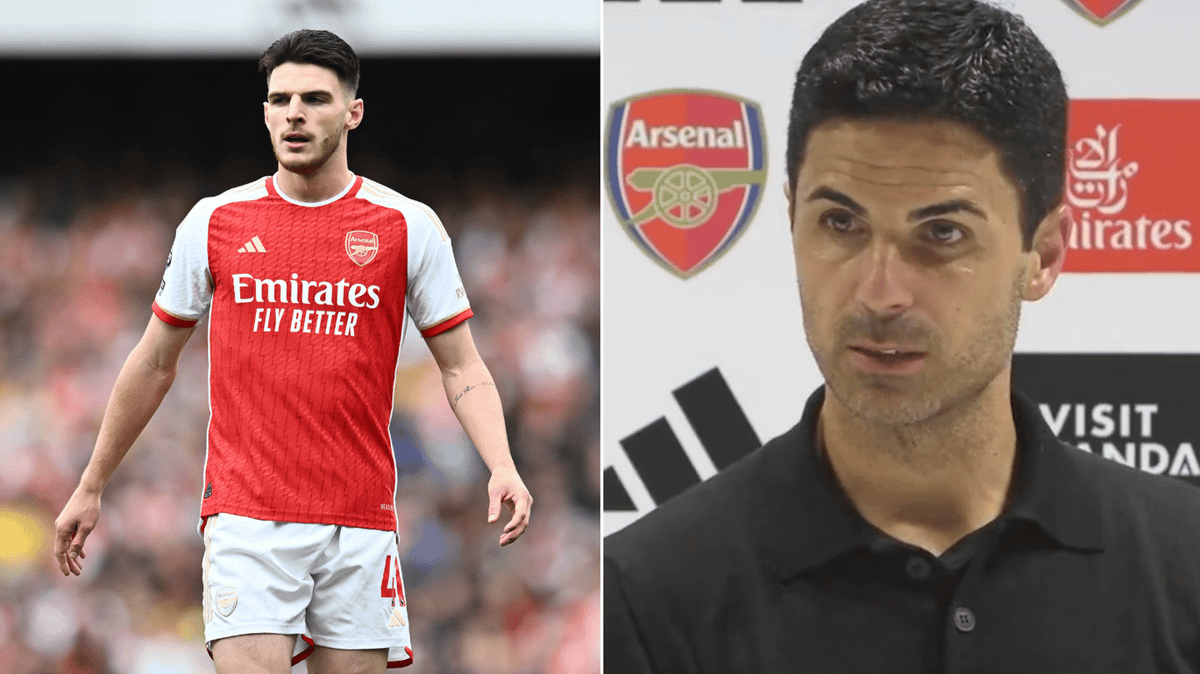 Mikel Arteta reveals "strange" reason he substituted Declan Rice at ...