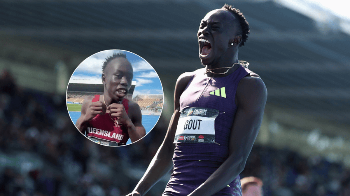 Gout Gout hits back at critics who labelled his record-breaking run as 'fake'