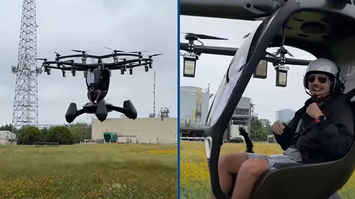 What it's like to fly an 'epic' $495,000 human drone