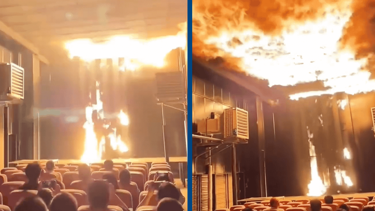 Cinema showcases 5D fire effect that makes room feel like it’s being ...