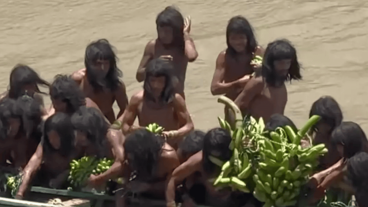 Never-before-seen footage shows world's most isolated tribe