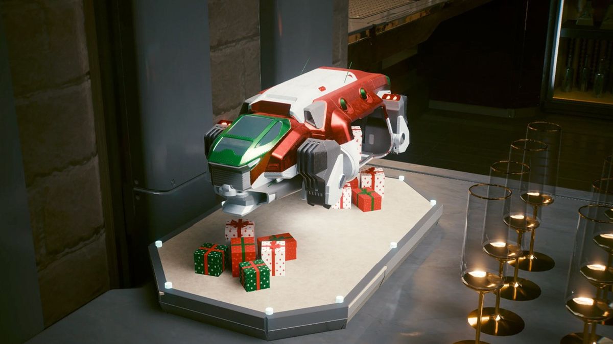 Snes Av Mod Cyberpunk 2077 Gets Christmas Makeover, Enjoy For Free