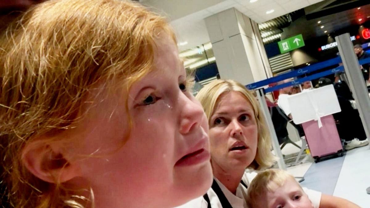 Family stranded on Greek Island after 6-year-old daughter threw up at the airport