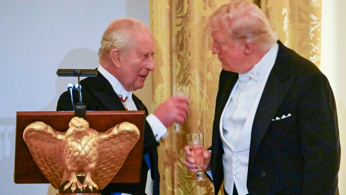 Image for article King Charles fires back during state dinner at Donald Trumps offensive comments
