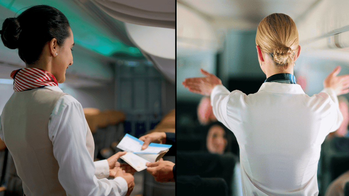 Flight attendant shares secret code name they use for passengers they ...