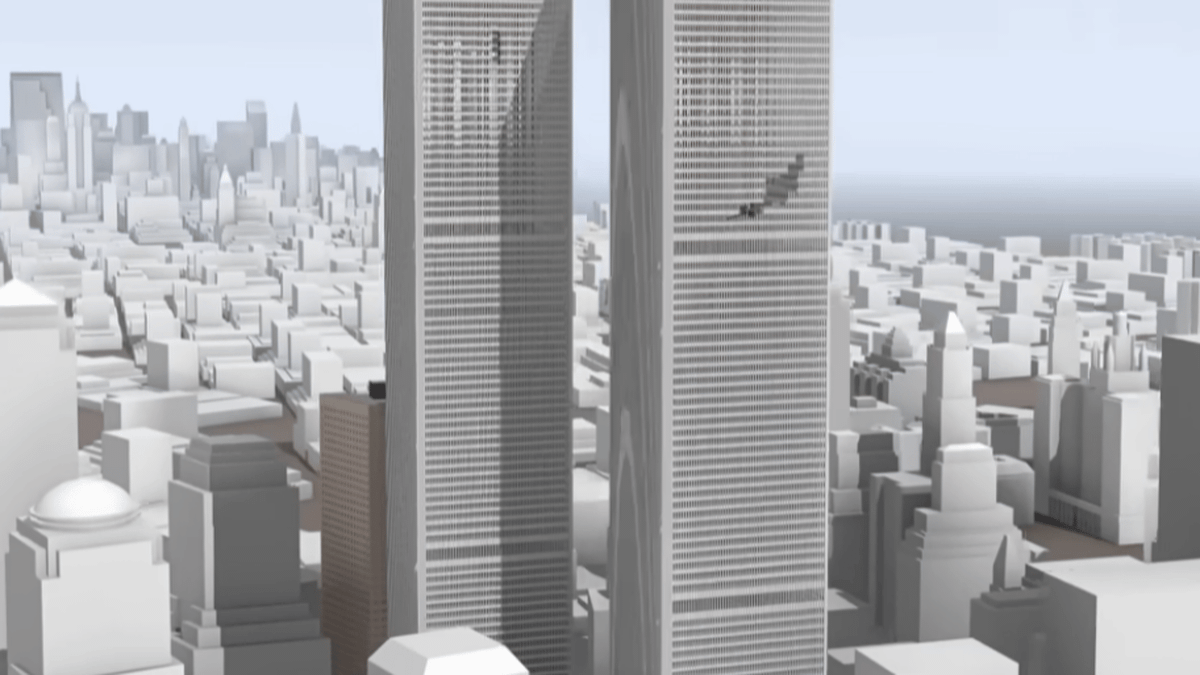 Simulation demonstrates how World Trade Center collapsed on 9/11 clearly without smoke