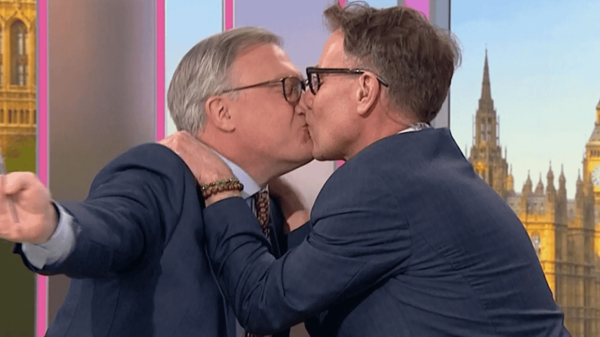 Richard Arnold and Ed Balls GMB Kiss: Trend Summary