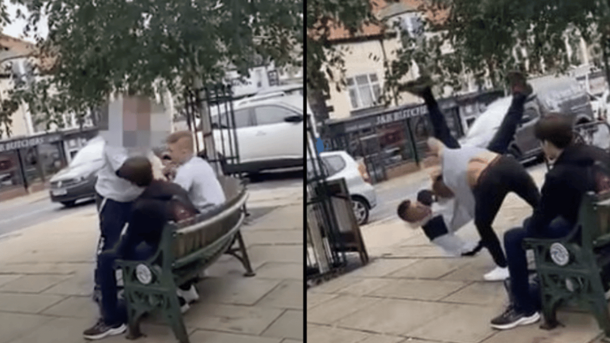 Attacker completely floored after stupidly picking on world martial ...