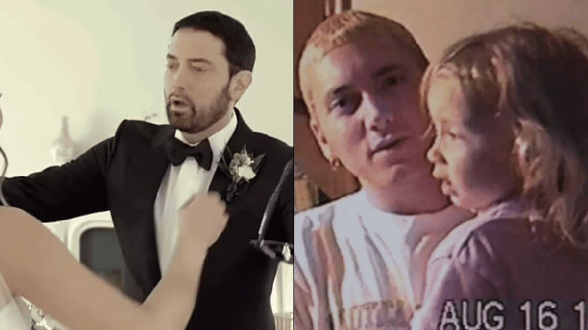 Eminem sobs seeing daughter Hailie Jade in wedding dress during ...