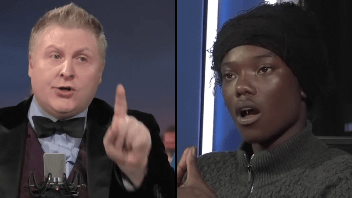 Presenter throws paper at Mizzy and screams for security to 'get rid of ...