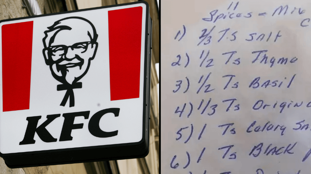 KFC’s top secret '11 herbs and spices' was leaked by Colonel Sanders ...
