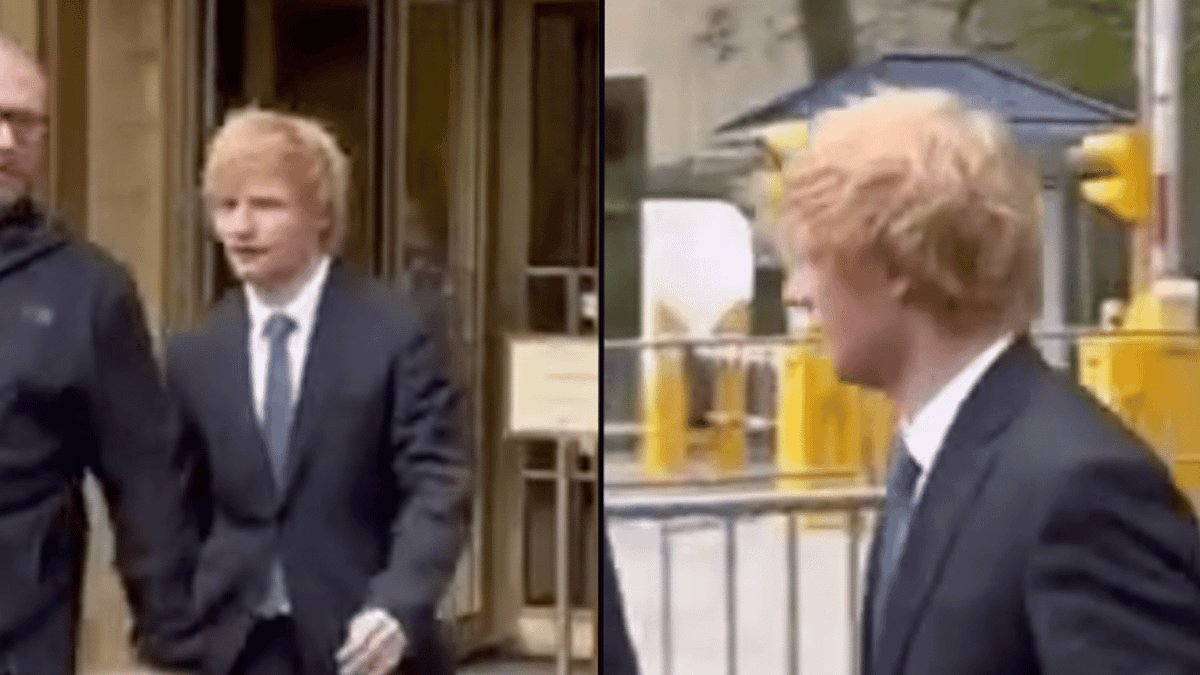 Ed Sheeran ignores man shouting ‘cringe’ song lyric as he walks out of ...