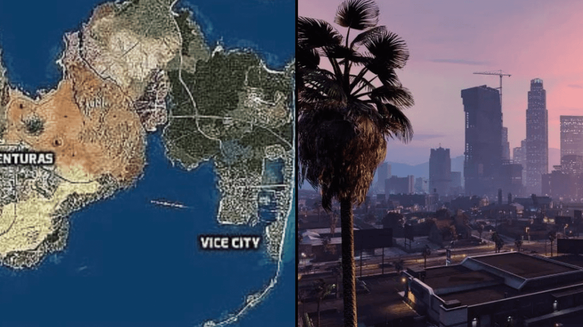 GTA 6 Map Concept Combined All Major Cities Into One Massive Open World GTA 6 Concept Map All Maps Combined 