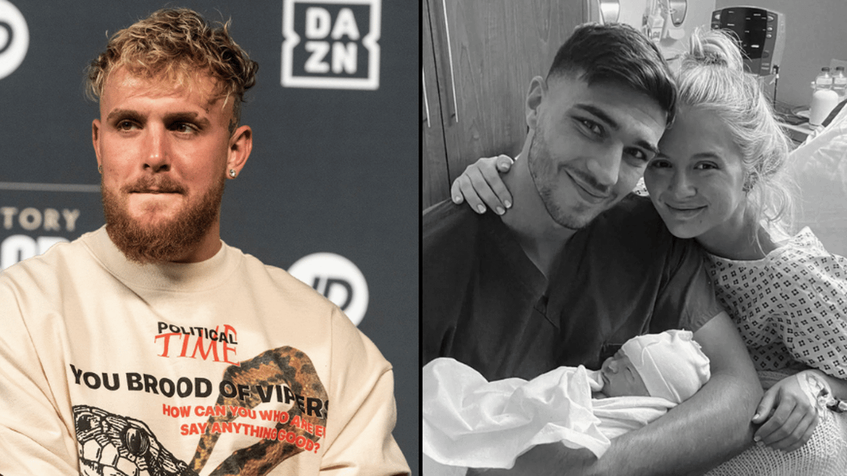 Jake Birth Jake Paul slammed for brutal comment on Tommy Fury’s baby birth ...