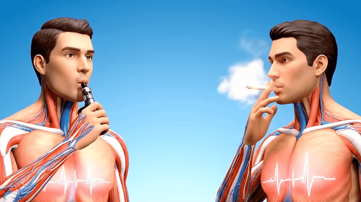Vaping Reality Worrying simulation shows reality of smoking and vaping to 'compare ...