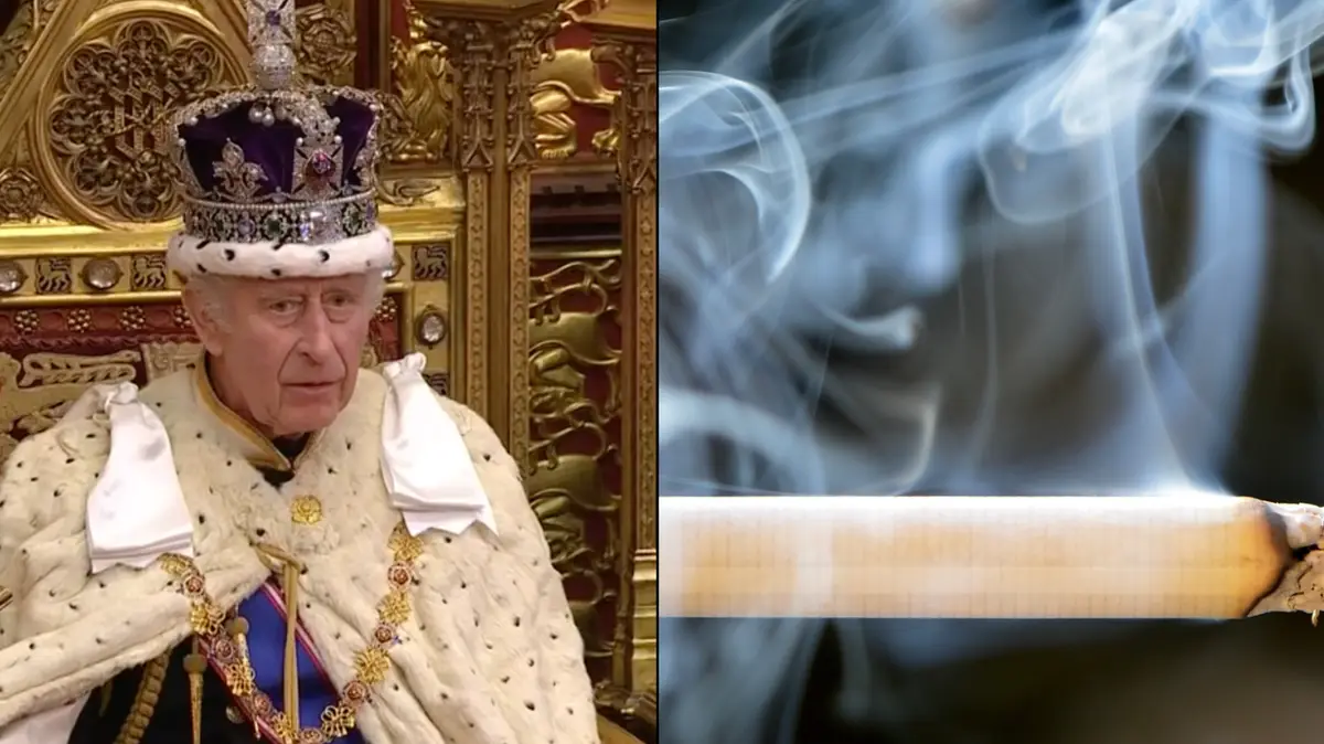 does king charles smoke cigarettes Plans for UK smoking ban confirmed in King's Speech Britain's King Charles III has