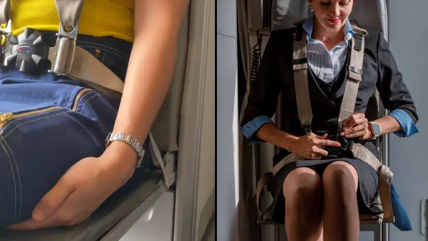 Flight attendant explains important reason they always sit ...