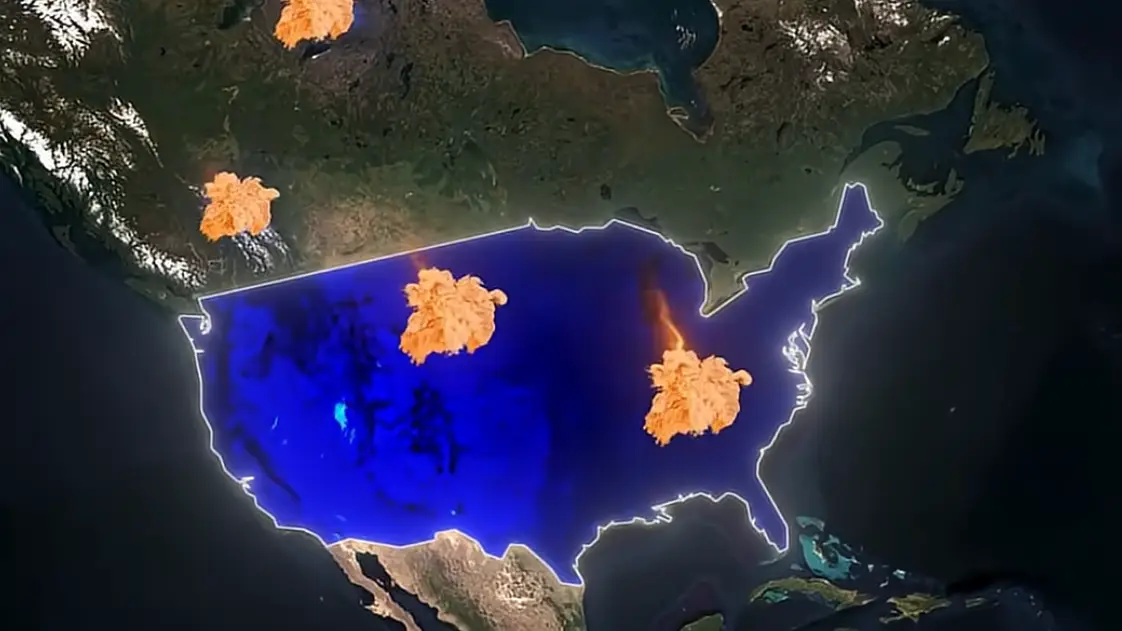 Frightening simulation shows how Russia's newly tested nuclear missile could strike US