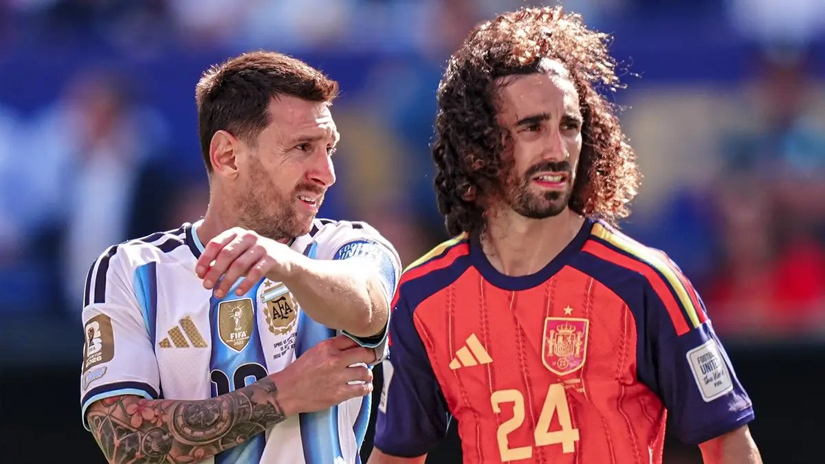 Why Marc Cucurella wasn't sent off after covering mouth while speak Lionel  Messi in World Cup final