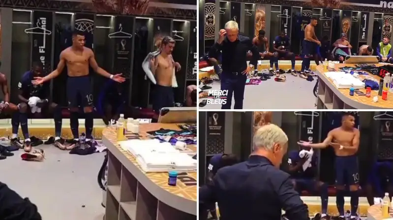 Footage of Kylian Mbappe's X-rated team talk at half-time of World Cup  final shows