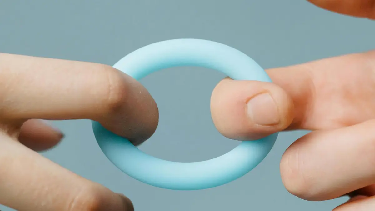 can vibration massage reduce belly fat B7 Vibrating Silicone Ring in Red at Bed Time Toys main image 0