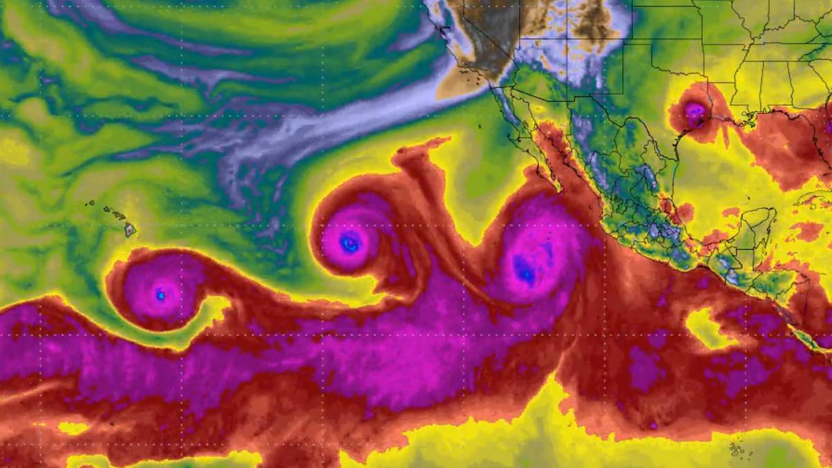 El Niño fuels triple hurricane fears as US holds its breath over Pacific Ocean category 4 storms