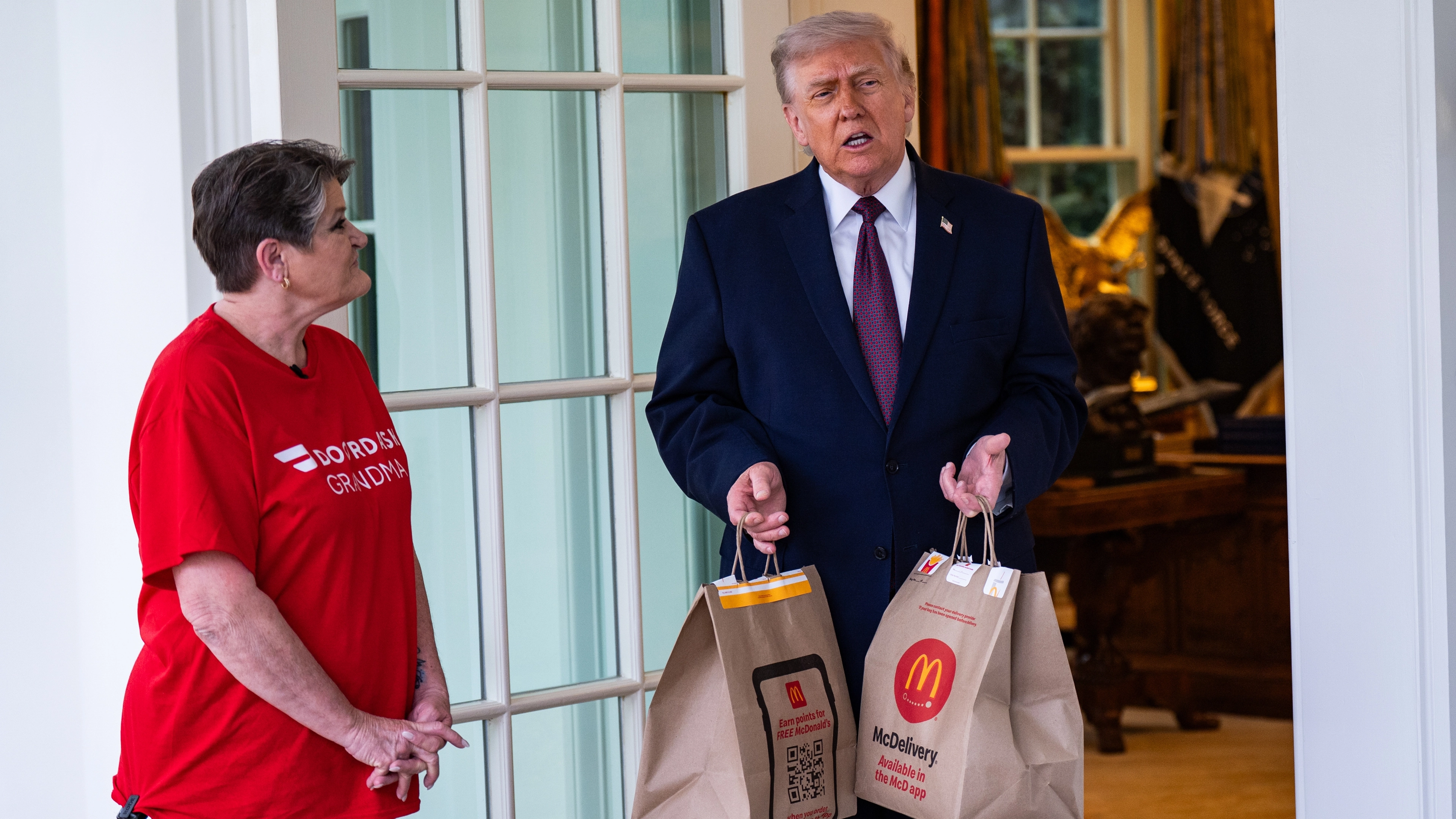 Donald Trump admits DoorDash McDonald's stunt was 'embarrassing' and 'a little tacky'
