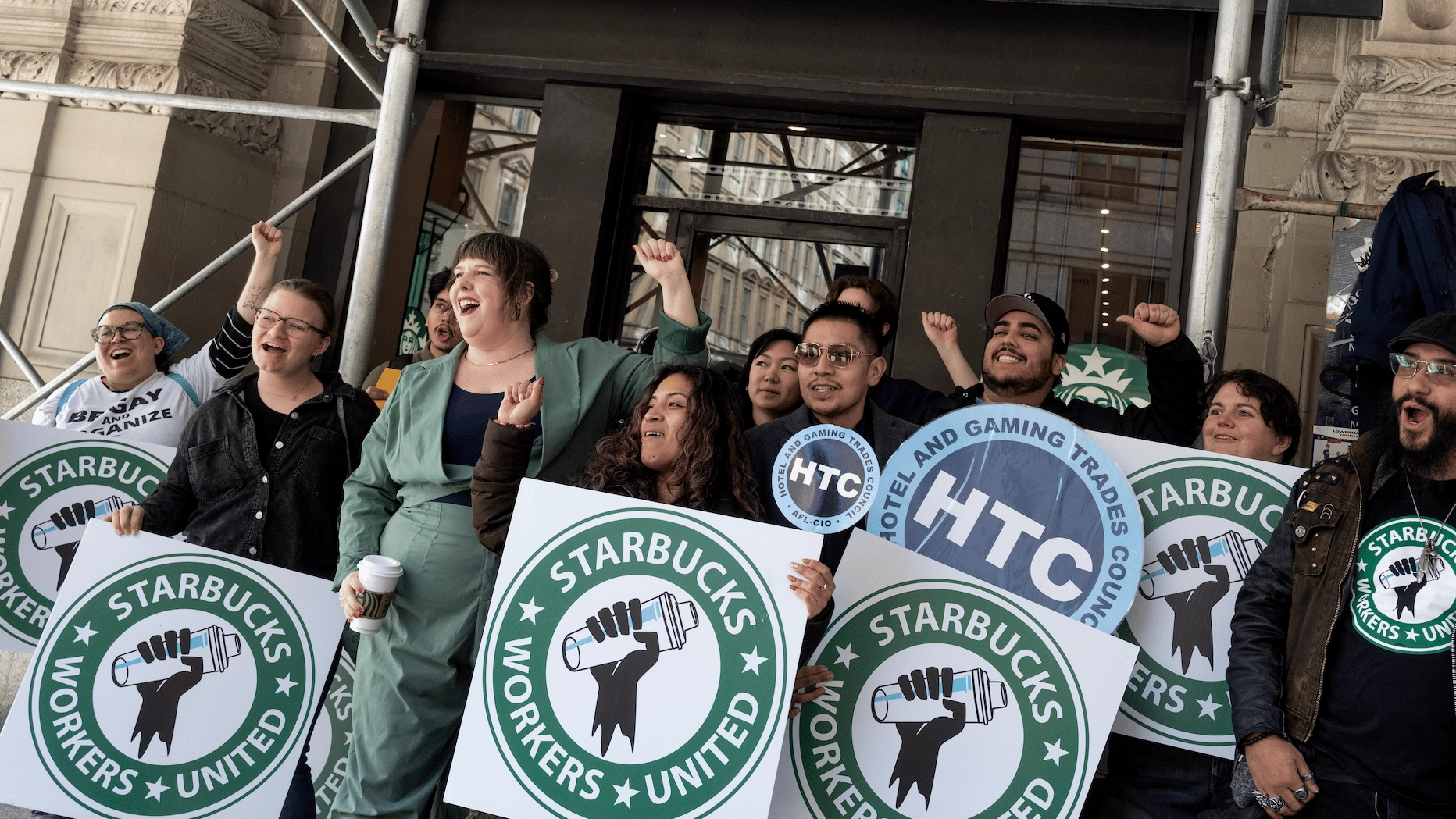 Starbucks workers stage mass walkout amid claims they're being 'run to the ground'
