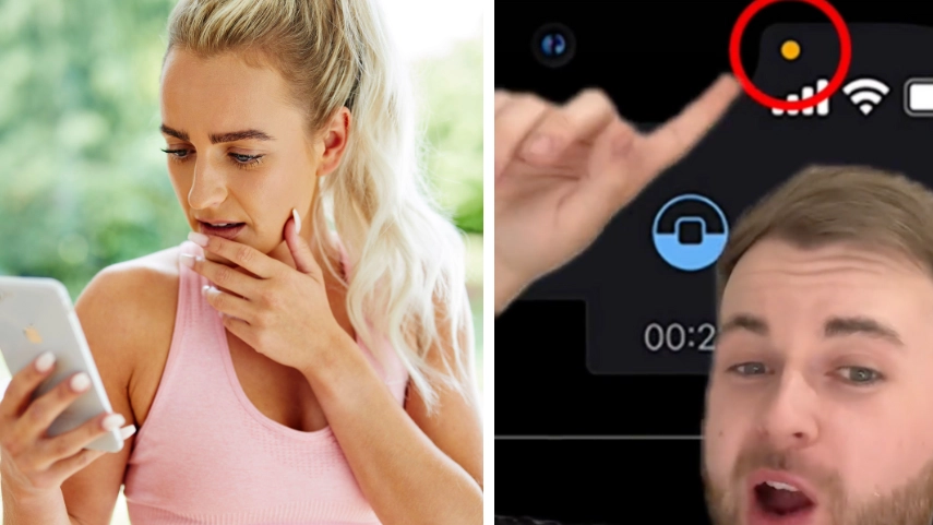 Man claims people with iPhones should 'get help' if they spot orange dot on screen