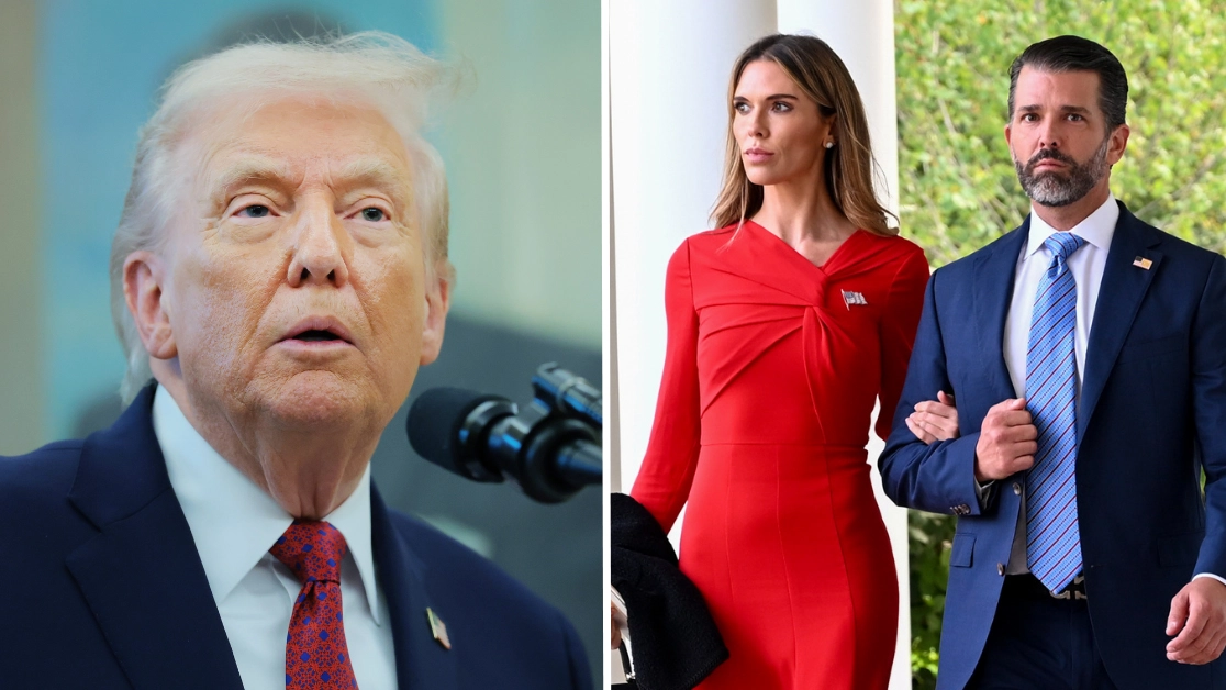 Donald Trump has two-word advice to Donald Trump Jr's fiancée as couple announces engagement