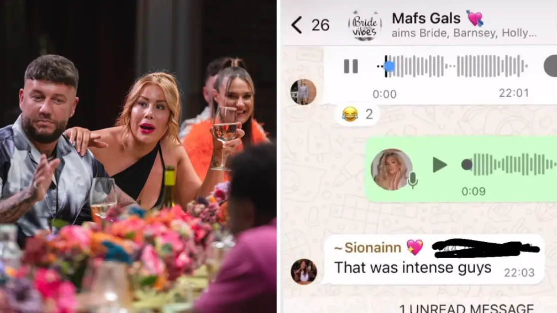 MAFS UK brides group chat with voicenotes about the show revealed to public