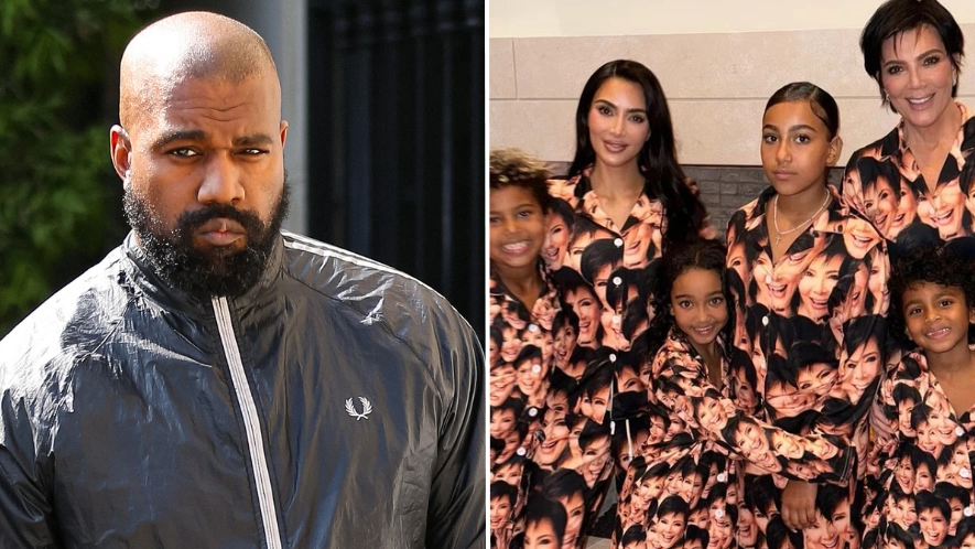 Kanye West hits out at 'Kardashian mob' as he makes major accusation about his four kids
