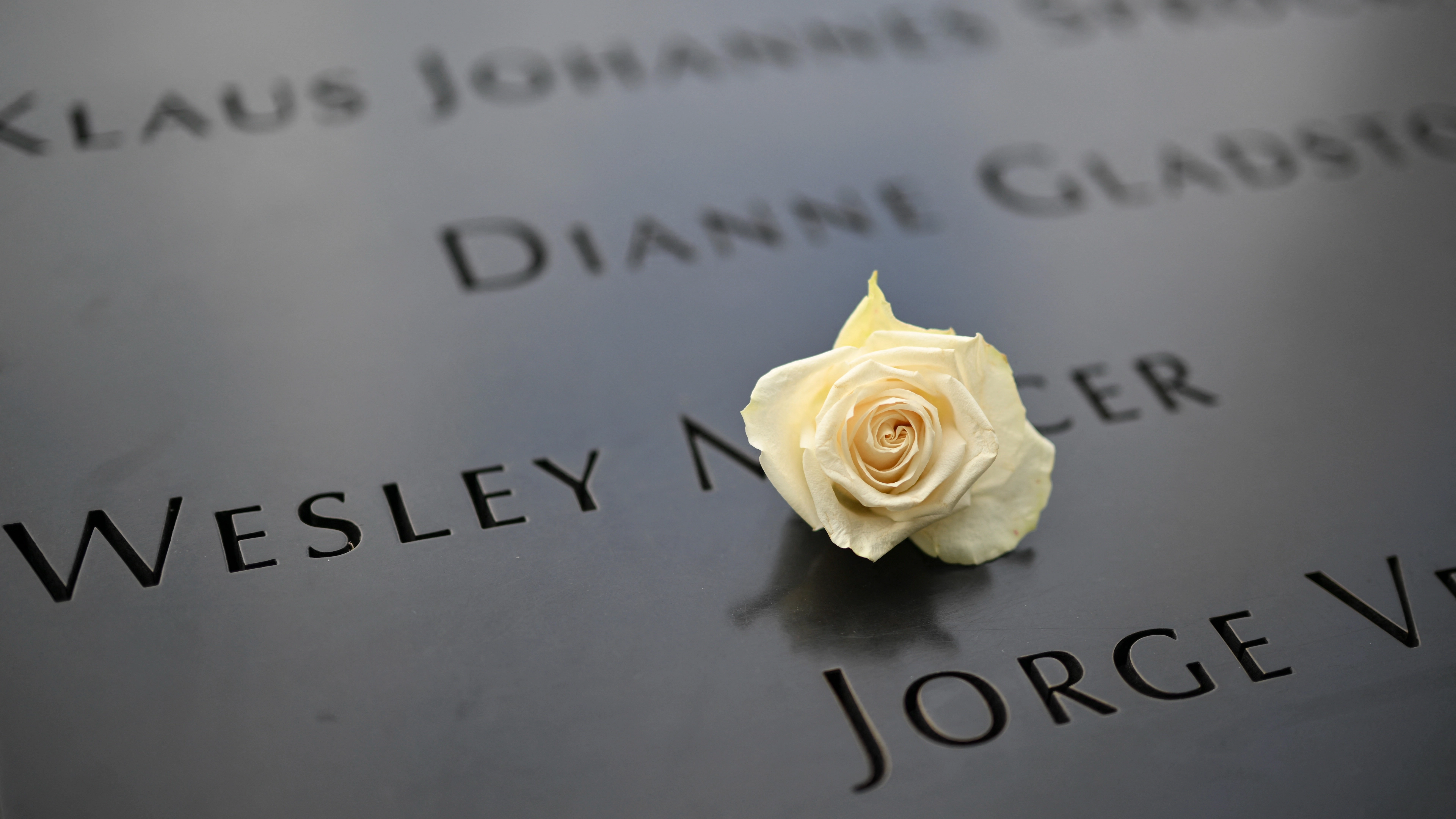 Significant meaning behind white roses left under 9/11 victims’ names at memorial